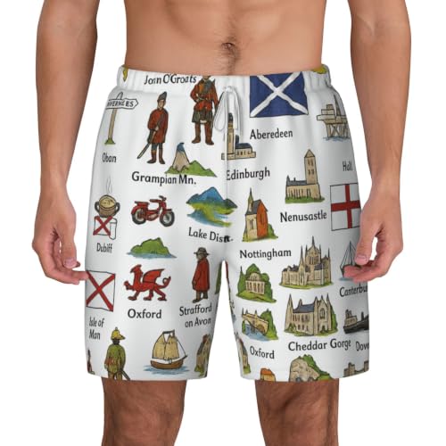 Traje de baño para hombre de verano estilo casual hawaiano con bolsillos