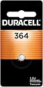 Duracell 364 Silver Oxide Button Battery, 1 Count Pack, 364 1.5 Volt Battery, Long-Lasting for Watches, Medical Devices, Calculators, and More