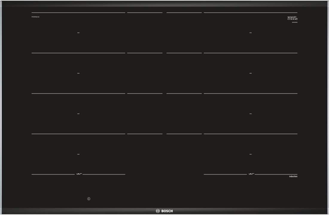 Bosch Serie 6 PVS845HB1E plaque Noir Intégré 80 cm Plaque avec zone à