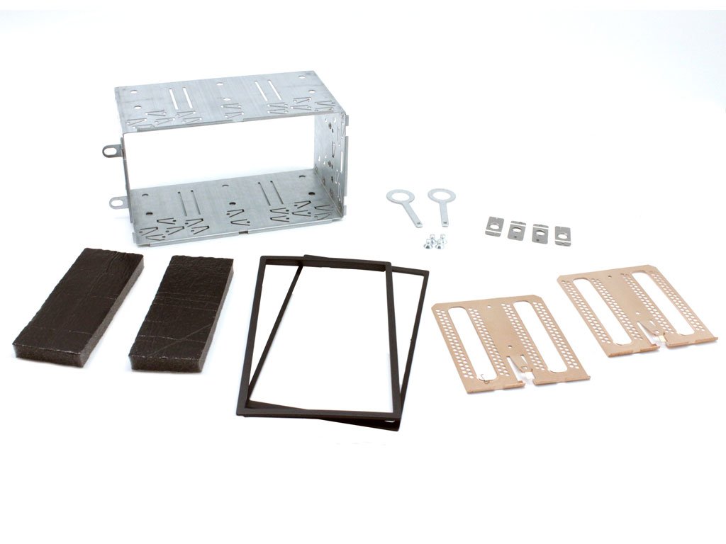 Adaptateur autoradio 2 DIN anti-vibration avec cage de fixation stable