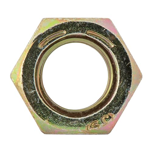 3834-16 100 pack grade 8 hex nut coarse thread yellow zinc by makers bolt