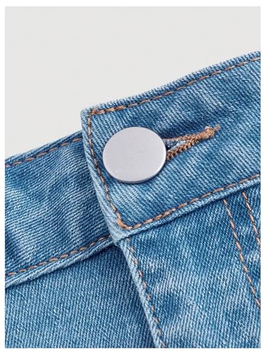 WDIRARA Women's High Waisted Denim Cargo Mini Skirt Stretchy Bodycon Jean Skirts4