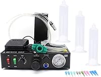 FEITA 982 Automatic Glue Dispenser 110V - Solder Paste Liquid Adhesive Controller w/ Foot Pedal, No-Drip Suck-Back