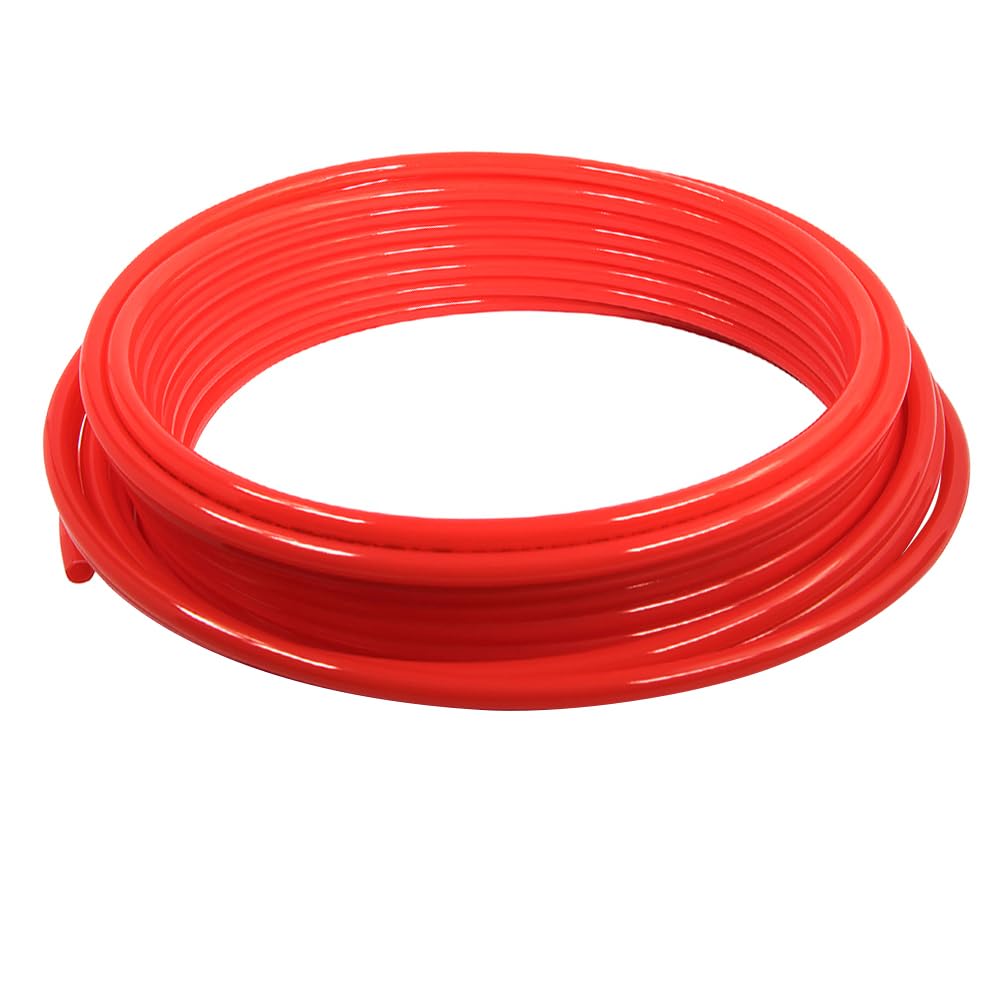 Pex-A Tubing 1/2 Inch x 100 Ft Tube Coil, Non-Barrier Pipe for Potable Water, 1/2" Flexible Water Tubing for Plumbing, Red