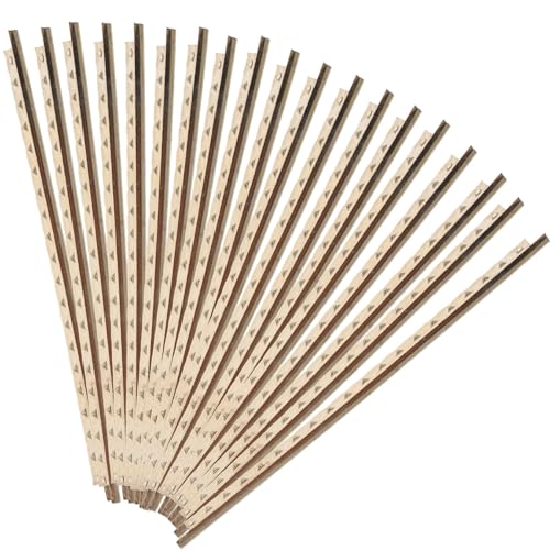 Amosfun Accessoires pour Manche de Guitare Classique 19 Frettes en Cuivre Blanc, Installation Facile et Rangement Pratique pour Débutants Guitare