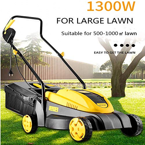 Elektro-Rasenmäher, Mit 1300W Robotic Hover Rasenmäher, Für Heim-Rasentrimmer Garten & Handwerkzeuge