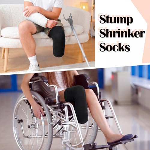 Image of 10 Pcs Prosthetic Stump Shrinkers Amputee Socks Stump Shrinker Prosthetic Limb Socks for Men Women