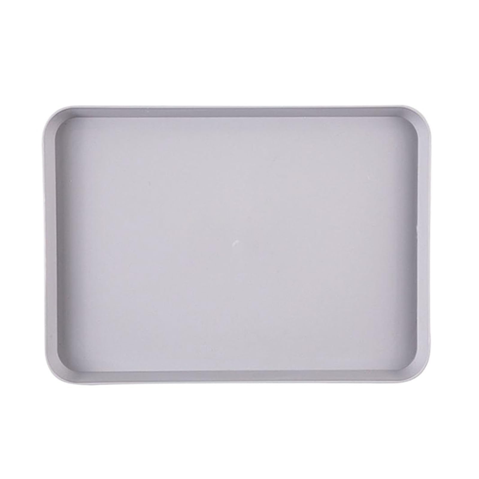 Assiette à nourriture rectangulaire violette en PP rigide format compact S