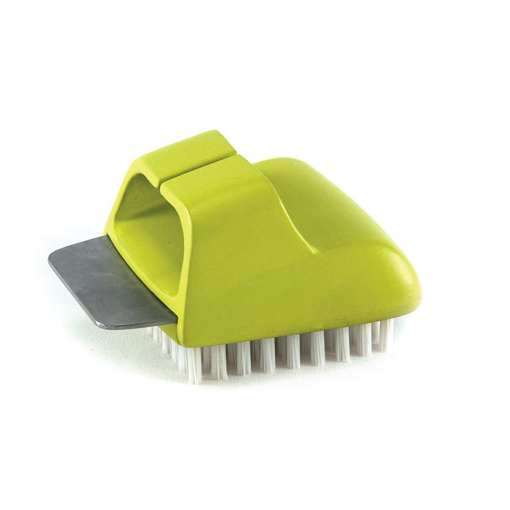 BlueFox Himalayan Salt Plate Scrubber Brush Cleaning & Maintenance Tools Grill with Scrapers Salt Plate Brush