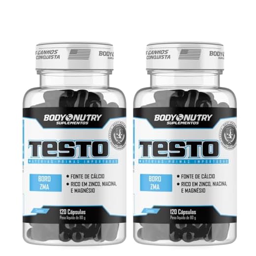 Kit 2x Testo 120 capsulas Vitaminas e Minerais com Boro