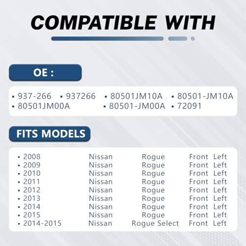 Image of KELOKE Door Lock Latch Actuator Assembly, for Nissan, Front Left | Rogue 2008-2015, Rogue Select 2014-2015, Driver Side, Replaces# 80501-JM00A 937-268