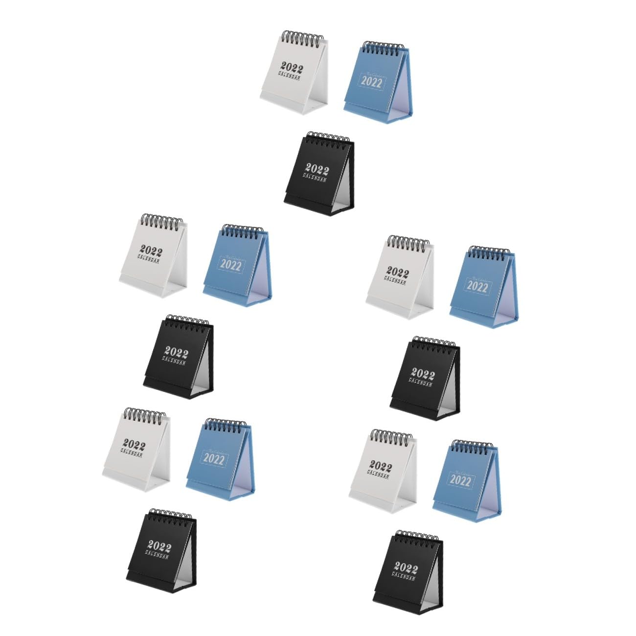 SEWACC 15 Stk Tischkalender 2022 Tischkalender 2021-2022 Desktop-kalender Für Die Schule Kleiner Mini- Standkalender Tischdekoration Die Büroeinrichtung Papier