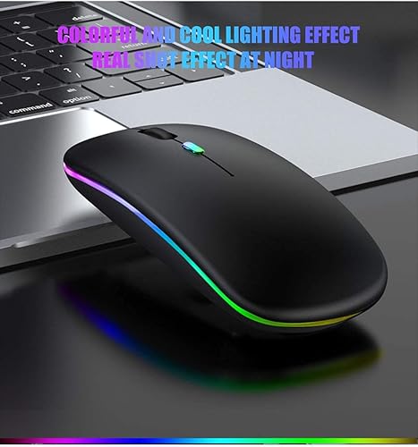 Miniatura 7 de Ratón Bluetooth LED para Mac Laptop MacBook Pro Air iPad Wireless Bluetooth Mouse para MacBook Pro MacBook Air Windows Notebook MacBook Chromebook