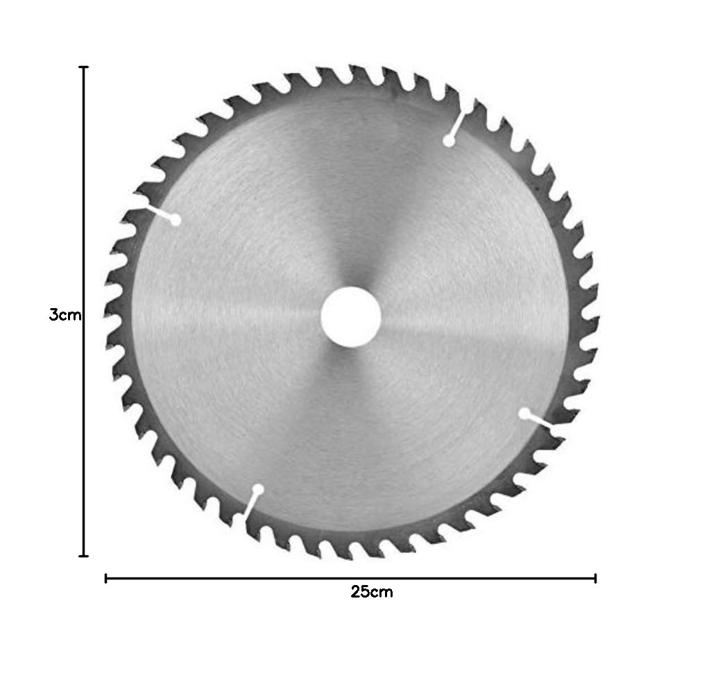 Kreissägeblätter 2 Stk 250 x 30mm 48T & 60T TCT Vielseitiges Sägeblattblatt aus hochwertigem Hartmetall kompatibel mit Tauchsäge & Kreissäge für Holz, Metall & Alu