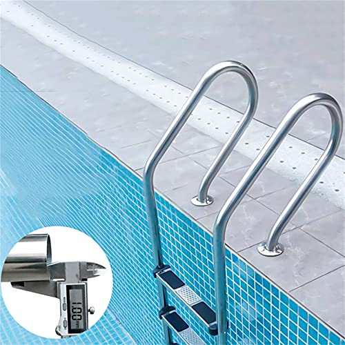 Escalera para piscina de acero inoxidable 2 peldaños miniatura 1