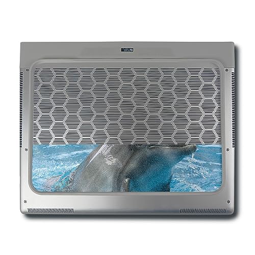 Image of MightySkins Glossy Glitter Skin Compatible with Alienware X16 R1 (2023) Full Wrap Kit - Dolphin Greeting | Protective, Durable High-Gloss Glitter Finish | Easy to Apply | Made in The USA