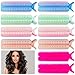 Bigodini Piccoli, 10 pezzi bigodini per capelli corti clip colorate volumizzanti per raddrizzare arricciacapelli naturali e soffici bigodini da donna fai da te (5 colori) immagine