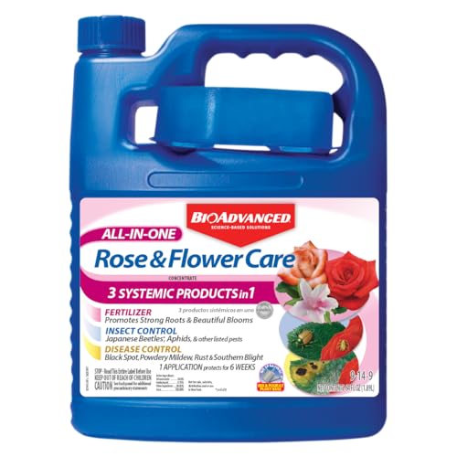 BioAdvanced All-In-One Rose and Flower Care Concentrate - Plant Food - Prevents Pests and Diseases...