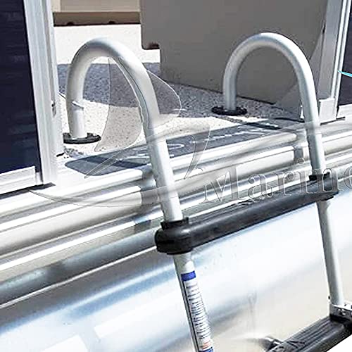 Marine City Removable 1 Inch Hook Ladder Cup Mount Ladder Easy Install And Replace Tube Insert Plugs For Telescoping Pontoon Ladder Tube (2 Per Pack) #TOP6