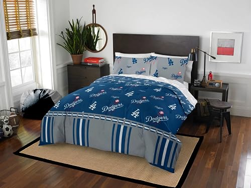 Northwest MLB Dodgers Queen Bed in a Bag Complete Bedding Set #802195105