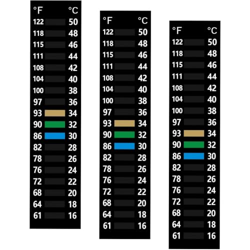 3PCS Aquarium Thermometer Strip...