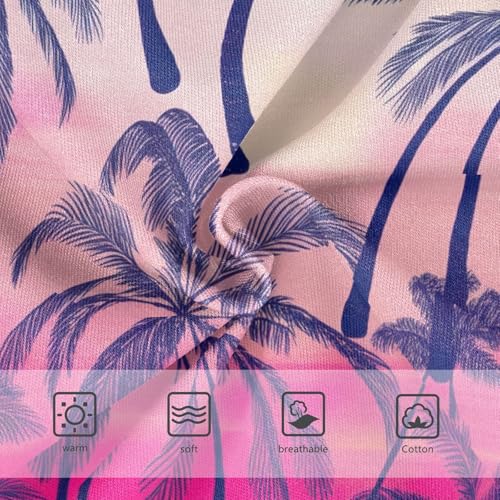 Toddler Underwear Custom 2t Cotton Panties for Girl Animal Briefs Undies Kids Palm Trees Sunset Purple Pink3