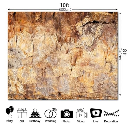 Fondo Fotográfico Tela 10x8 pies Piedra Cueva miniatura 5