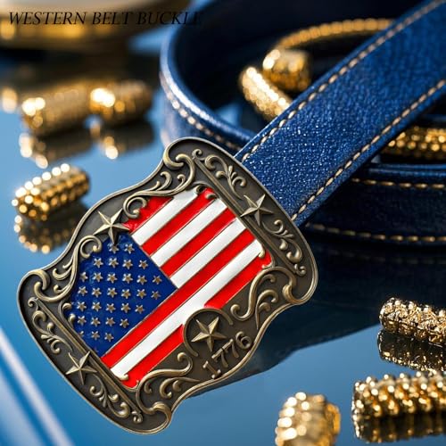 Cowboy Belt Buckle for Men Women Vintage Rodeo Texas Map 1836 Longhorn bull Western Belt Buckles