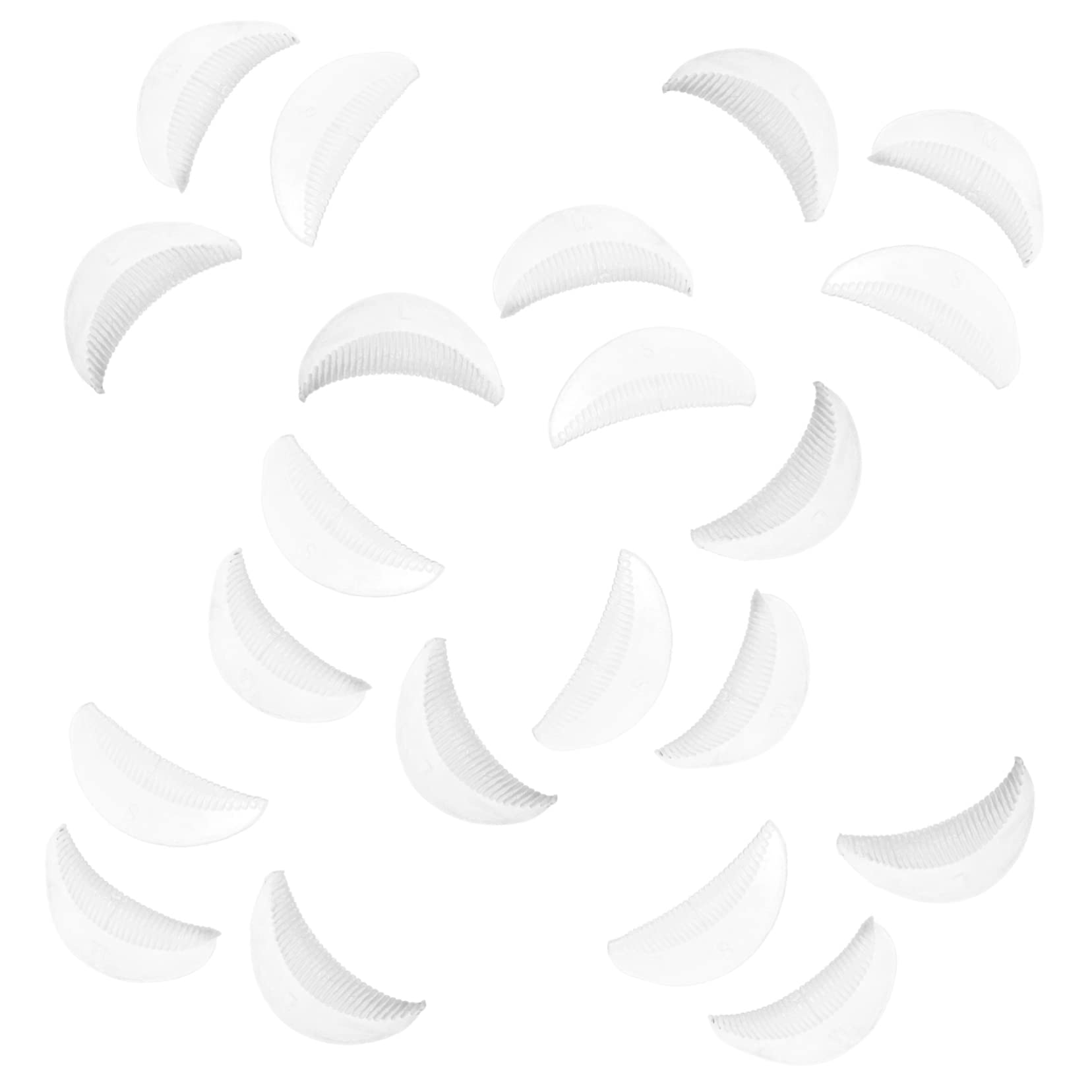 WOFASHPURET Silicone Eyelash Perming Curler 20pcs Lash Gasket Non-Allergic Soft Surface Easy Store