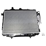 TRQ Radiator with Transmission Oil Cooler Aluminum Core Compatible with 1992-1996 Dodge Dakota