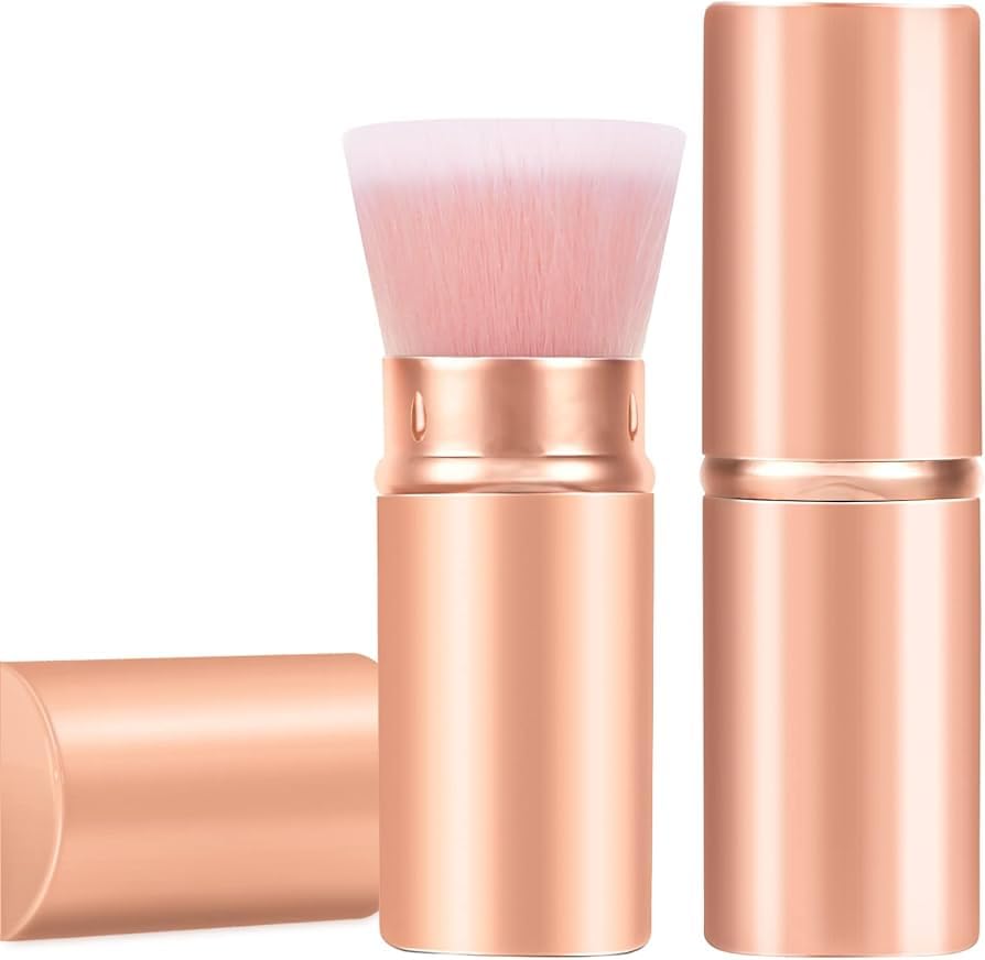 1Pcs Retractable Kabuki Makeup Brushes, Portable Face Blush Brush for Liquid Cream and Flawless Powder Cosmetics-image-22