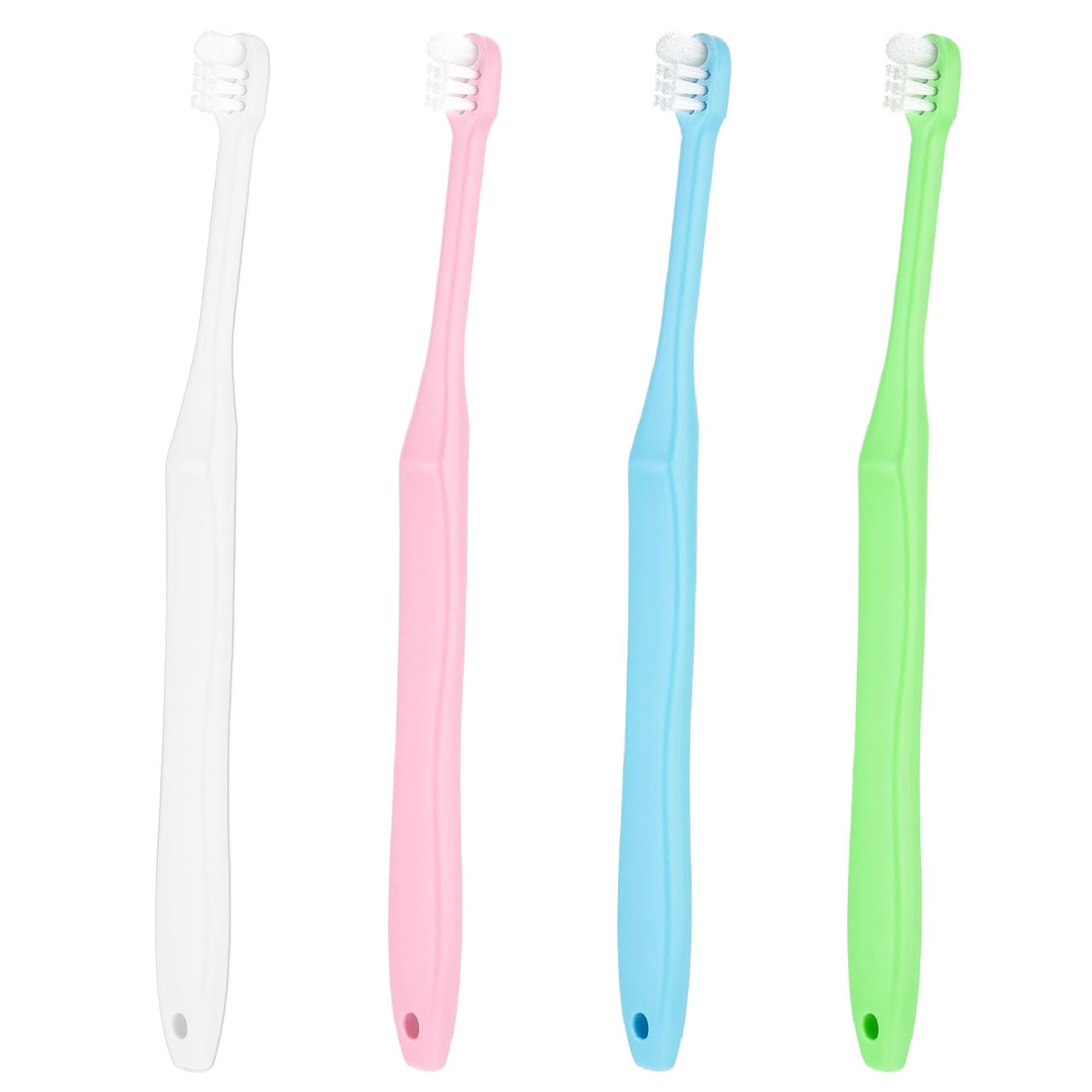 End Tuft Toothbrush 4PCS Nylon Soft Bristle Tiny Small Tooth Brush Hard to Reach Areas Dental Detail Cleaning