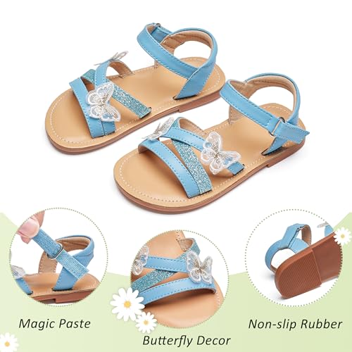 Image of GINFIVE Toddler Girls Sandals Girls Toddler Sandals Little Girls Kids Shoes