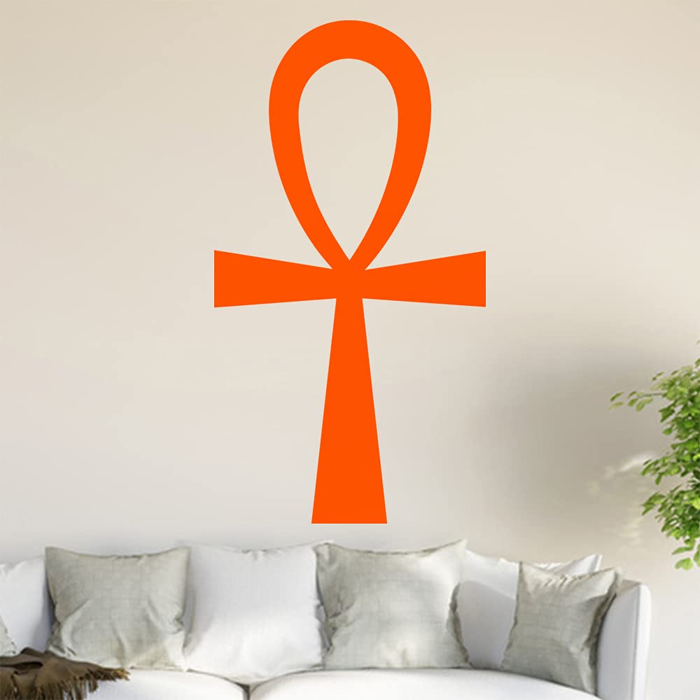 Ankh - Adesivo Murale Decorativo A Forma Di Anch - 6 Misure Disponibili - Autoadesivo Per Pareti, Mobili, Porte, Elettrodomestici