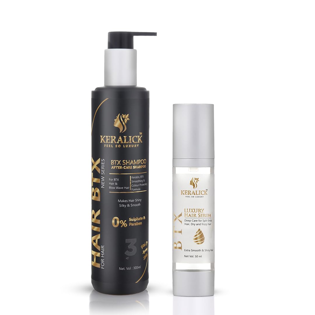 Keralick Bo-tox Shampoo and Bo-tox Serum(50 Ml) Kit | Sulphate free Repair Shampoo | and Professional Smooth Shine Serum Set for Thin Fine Hair | Pro Treatments for Dry, Damaged & Color Treated Hair | For Men & Women.-image-19