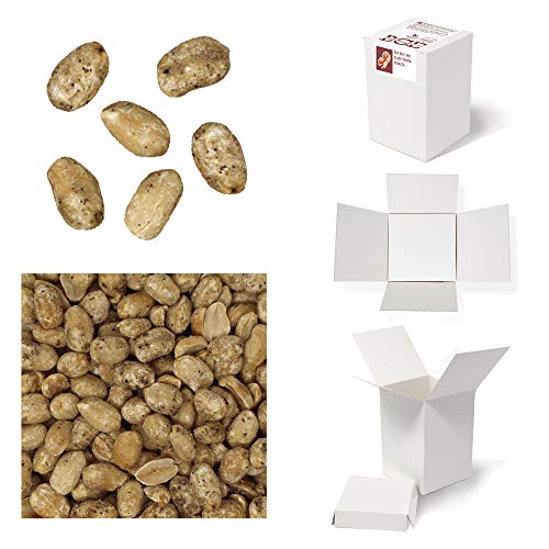 Bulk Gourmet Emporium - Caja a granel de cacahuetes con sal y pimienta negra, producto vegetariano, halal y sin envase de plástico, 350 g