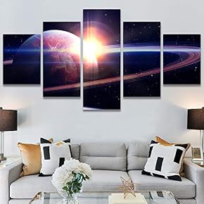 SIGNWIN 5 Panel Canvas Wall Art Modern Art...