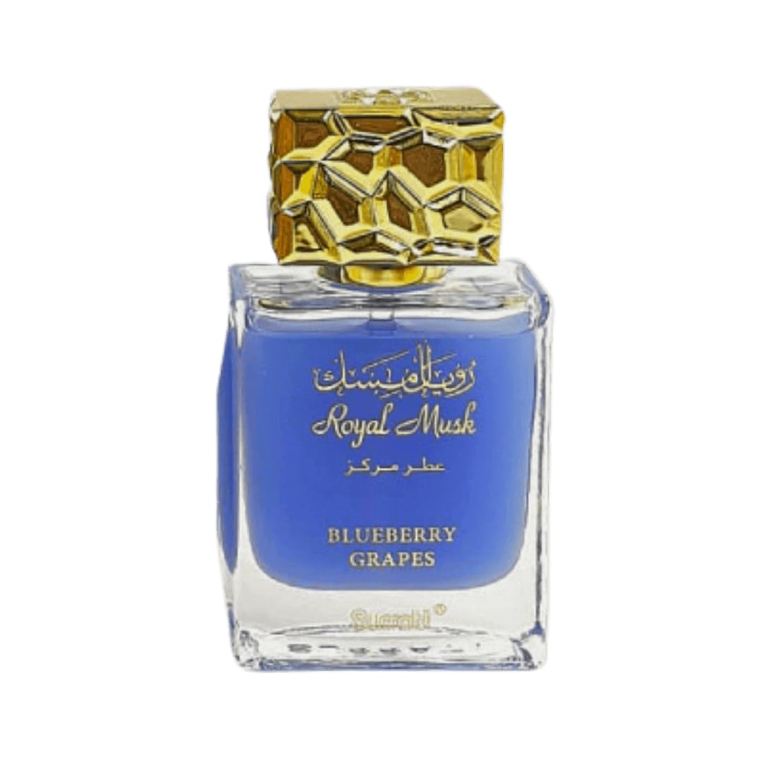 Surrati Royal Musk Blueberry Grapes Arabian Perfumes For Women - Eau de Parfum Spray 100ML (3.4 OZ), Exotic Womens Perfume With Blueberry & Musky Notes - Long Lasting Perfume For All Day Freshness
