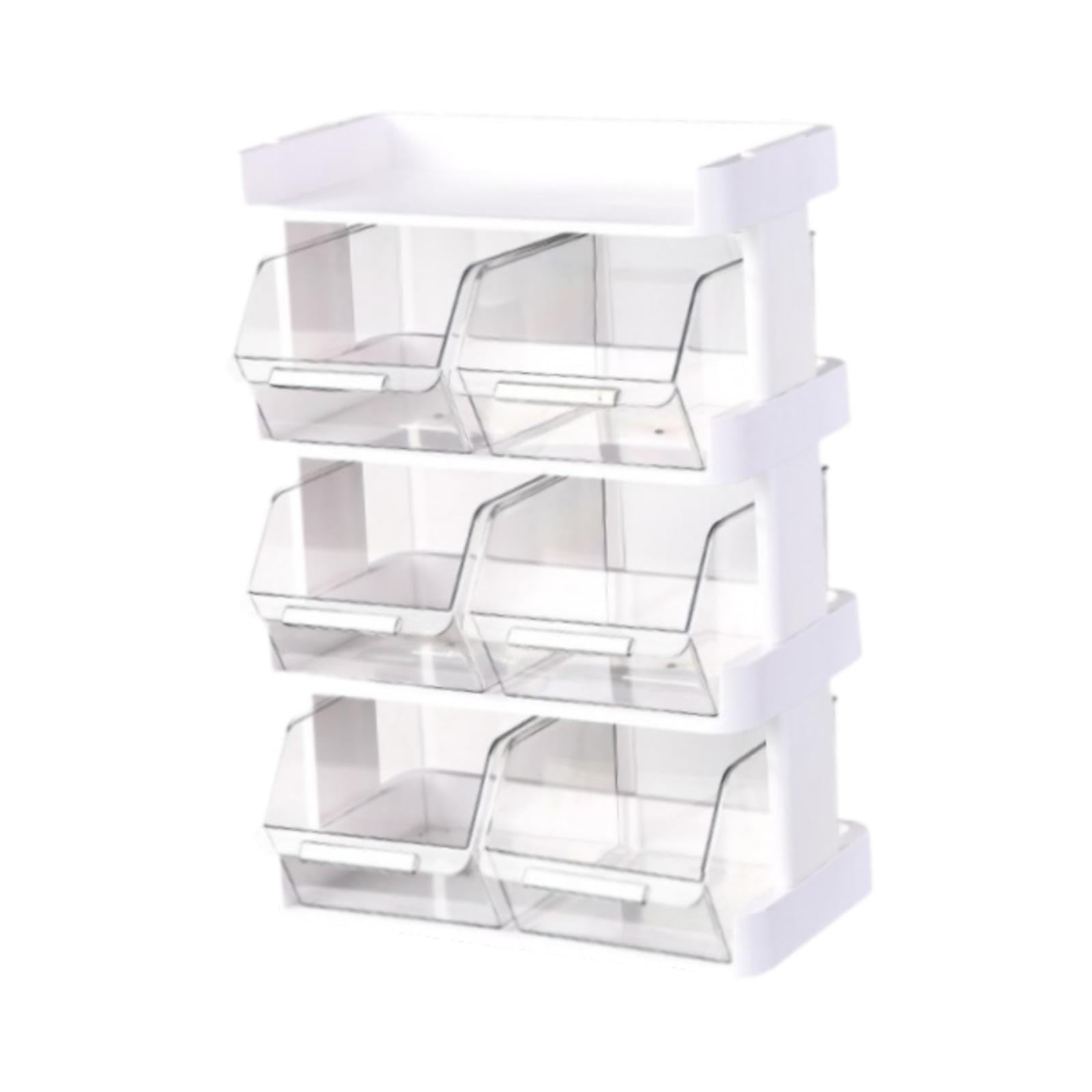 Puxzyax Tea Storage Box Organizer Storing Sweeteners Condiments And Teas While Keeping Everything Accessible Sugar Coffee Sweeteners Sugar Packets Divided, 4 Tier