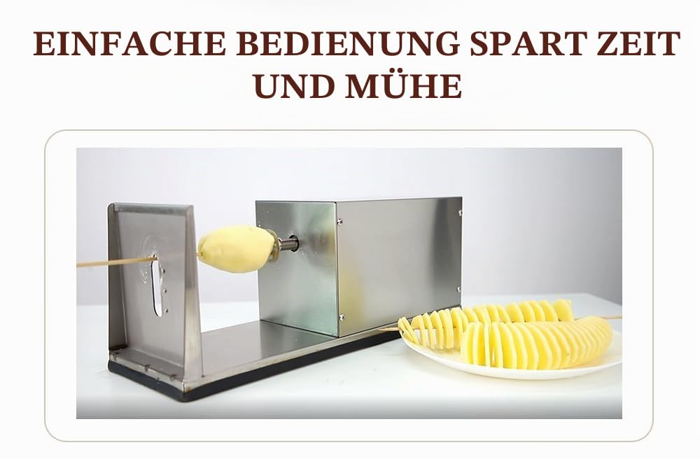 Elektrischer Spiralschneider - 50W Kartoffelschneider - Kartoffel Twister Gemüse Schneider für Obst - Französisch Frites Cutter