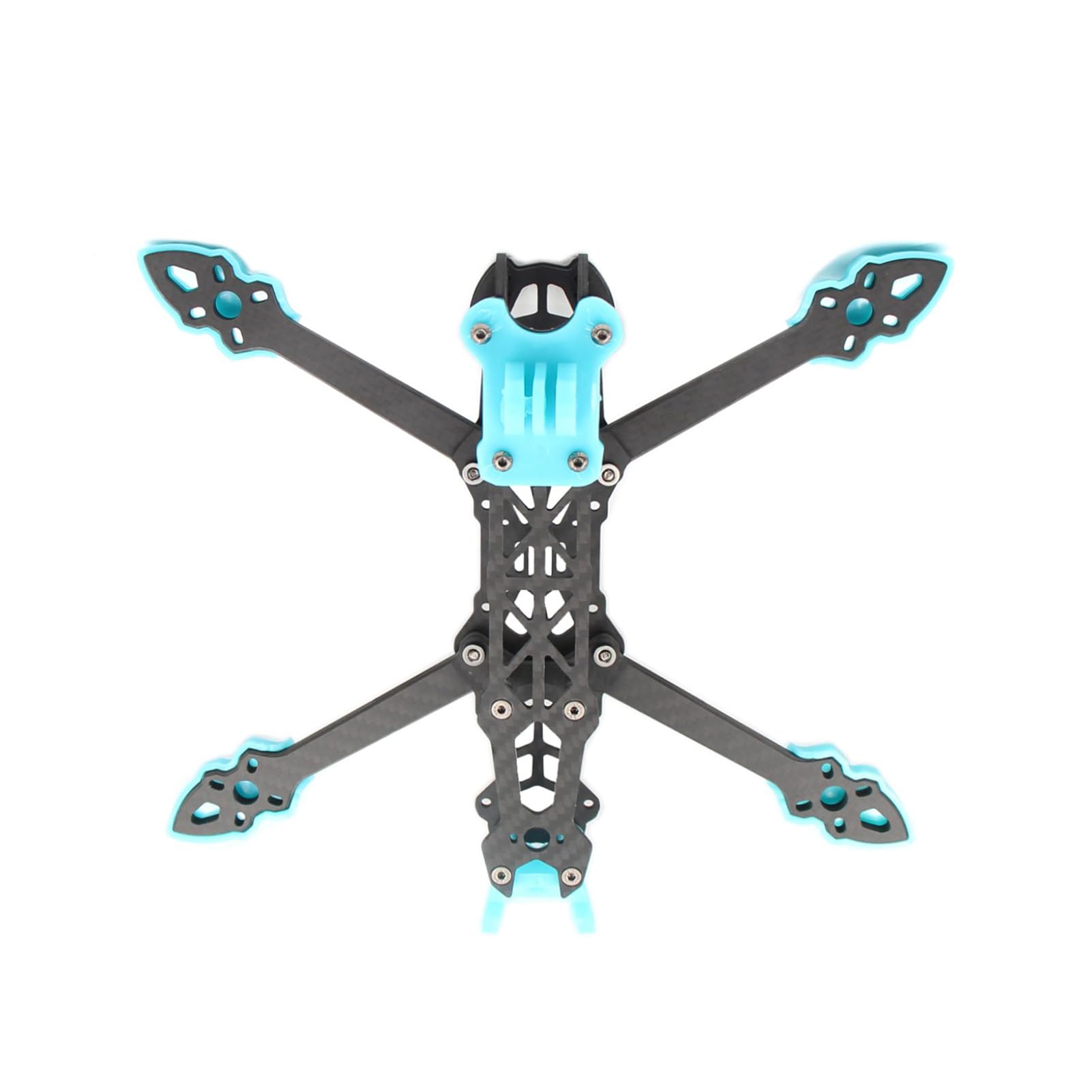 HUIOP Mark4 Marco de fibra de carbono FPV de 5 pulgadas, distancia entre ejes, brazo de 5 mm, marco de largo alcance para dron cuadricóptero de carreras