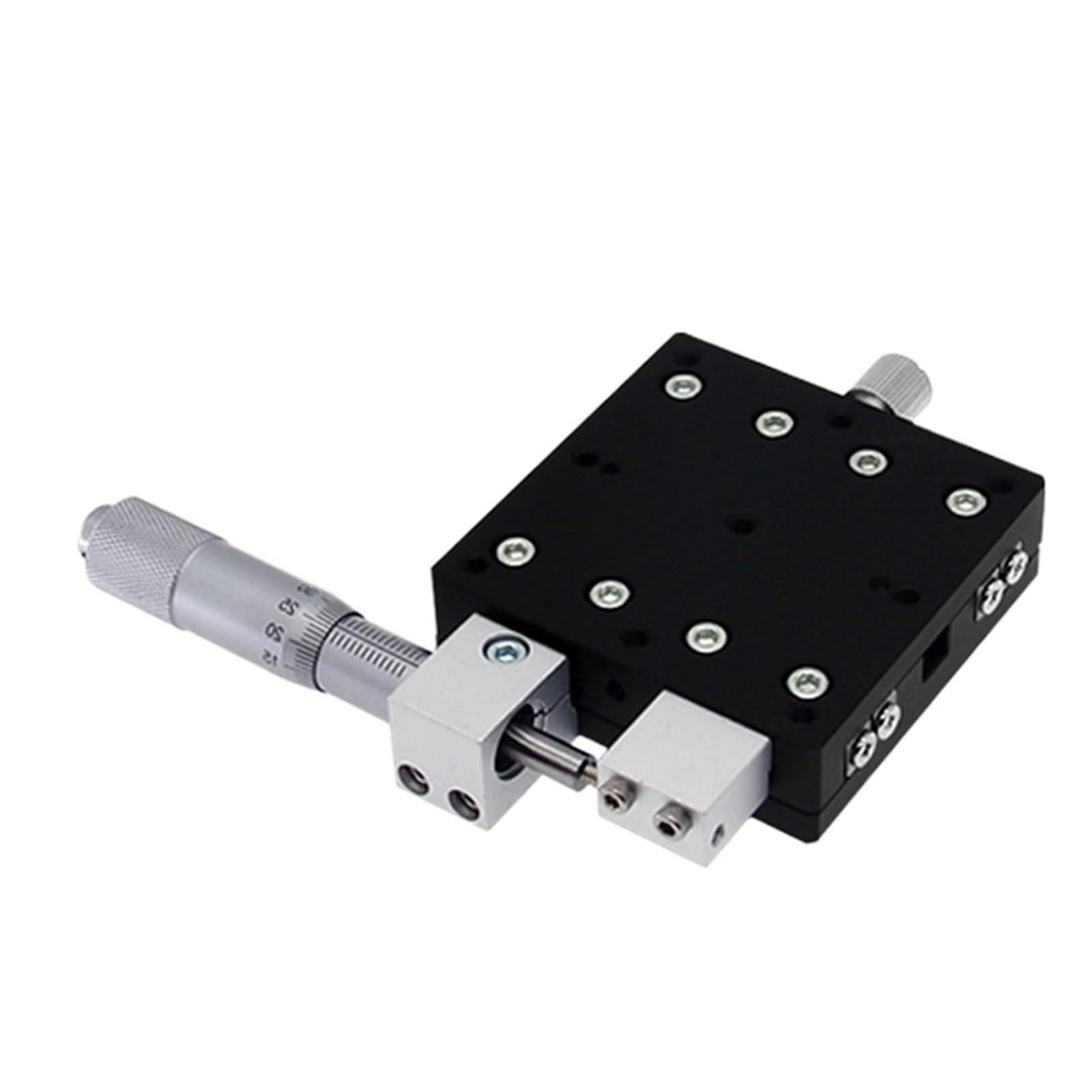 KGLHJDY X Axis Knob Micrometer Sliding Stage Platform Manual Displacement LX70 LX80 LX90 LX100 LX125 Component(80 x 80mm)