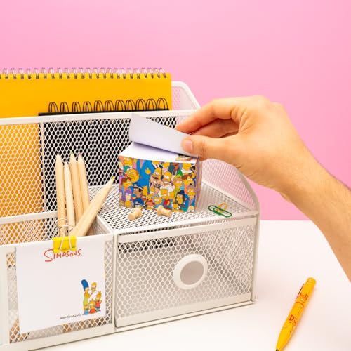 Grupo Erik Memo Block The Simpsons Notizzettel Block für To Do Liste Einkaufszettel oder Einkaufsliste 7,5 x 7,5 cm - Die Simpsons Merch