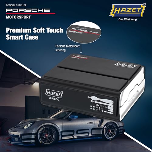 Image of HAZET(ハゼット) Smart Case Socket Wrench Set 50-Piece Set Ratchet Handle Socket & Bit 1 /4 Inch Automotive Maintenance DIY Work Tools with Storage Case for Mechanics 【Japan Official Import】 2200SC-2-PD