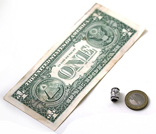 LynnAround 925 Sterling Silver Norse Thors Hammer Beard Beads Rings, Dreadlock Nordic Viking Pirate Hair, Pagan Jewelry4