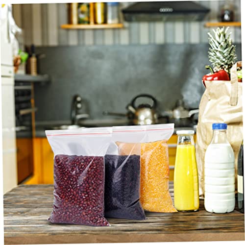 Plastic opbergtassen, 100 pc's kleine heldere ritszakken reclosable ritssluiting opslag plastic zakken voor sieraden cadeaubon snoep 5x7 cm reclosable tassen - Image 8