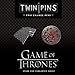 Game of Thrones Twin Pins: Stark and Targaryen Sigils: Two Enamel Pins (Enamel Pin Sets, Game of Thrones Buttons, Jewelry from Books) (Game of Thrones x Chronicle Books)