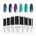 Produktbild ROSALIND UV Gel Nägel Set,Soak Off UV LED Nagellack Kit,Grün und Blau, Coole Farben UV Nagellack Set 6pcs*7ml