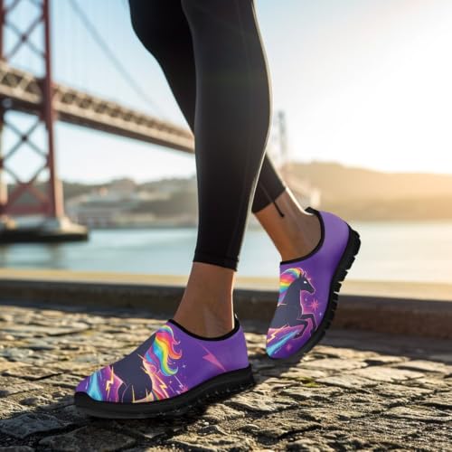 Image of Womens Slip On Walking Shoes Non Slip Loafer Breathable Holiday Travel Shoe Lightweight Casual Low Top Sneakers SizeUS 5.5-11.5