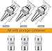 HUBEST 9pcs Airbrush Nozzles with Cleaning Tool Replacement for Airbrush Spray Gun